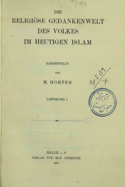 the religious thought of the people in contemporary islam